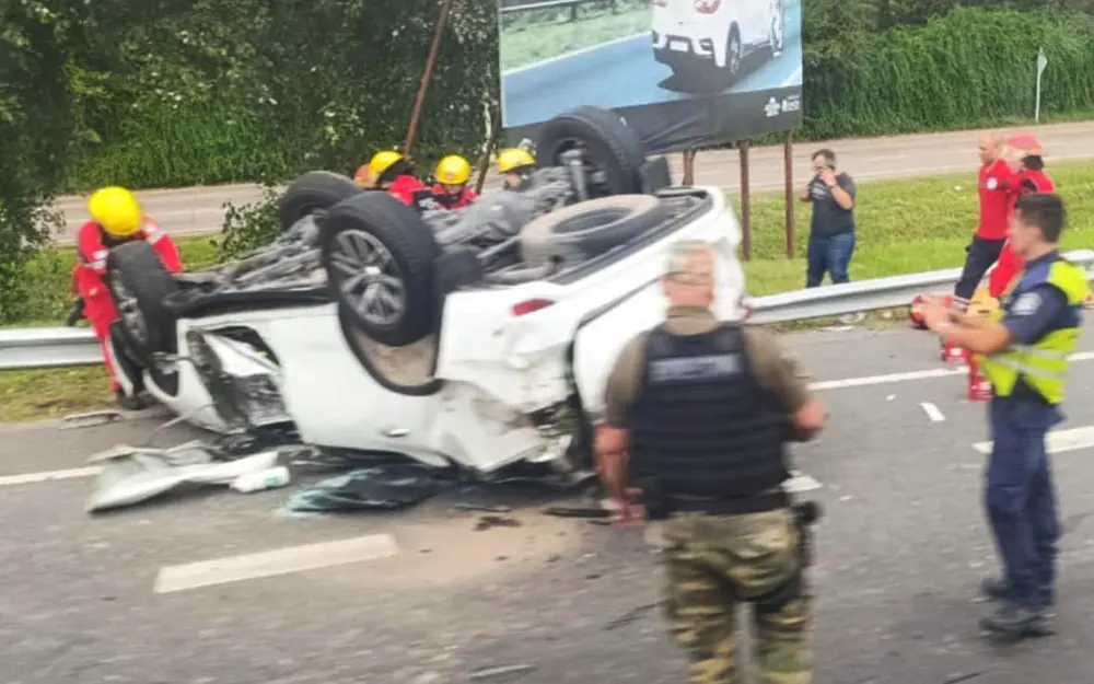 accidente panamericana el auto involucrado en el impactante choque en panamericana