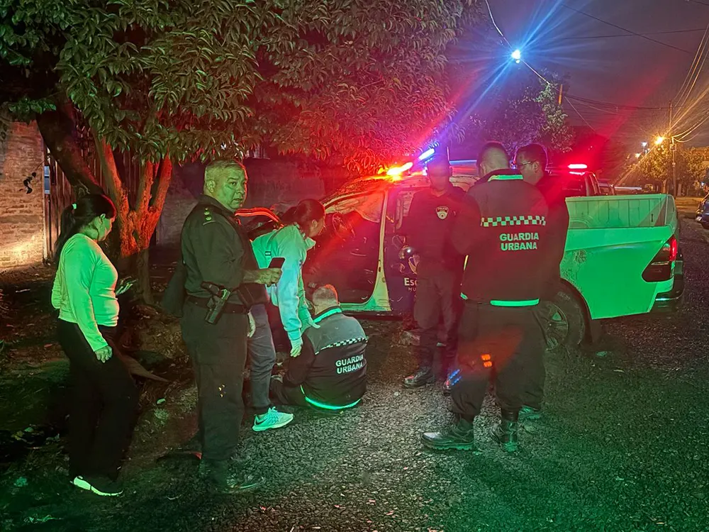 el choque entre patrulleros en maquinista savio