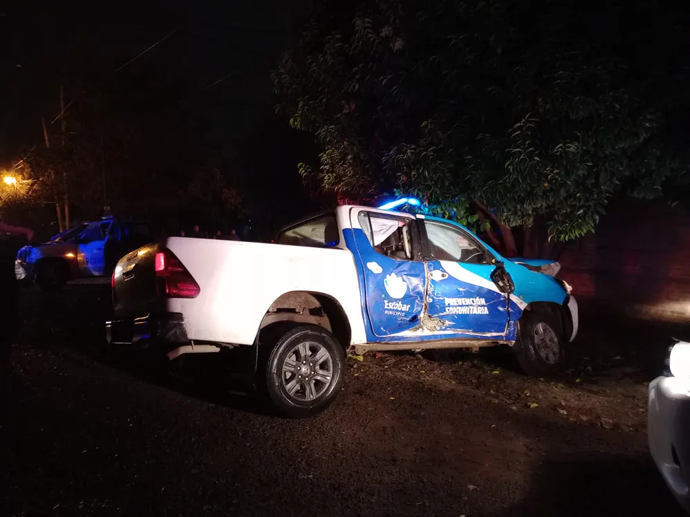 el choque entre patrulleros en maquinista savio