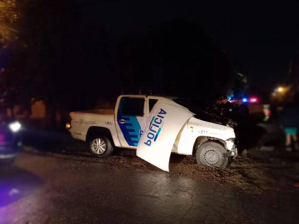 el choque entre patrulleros en maquinista savio