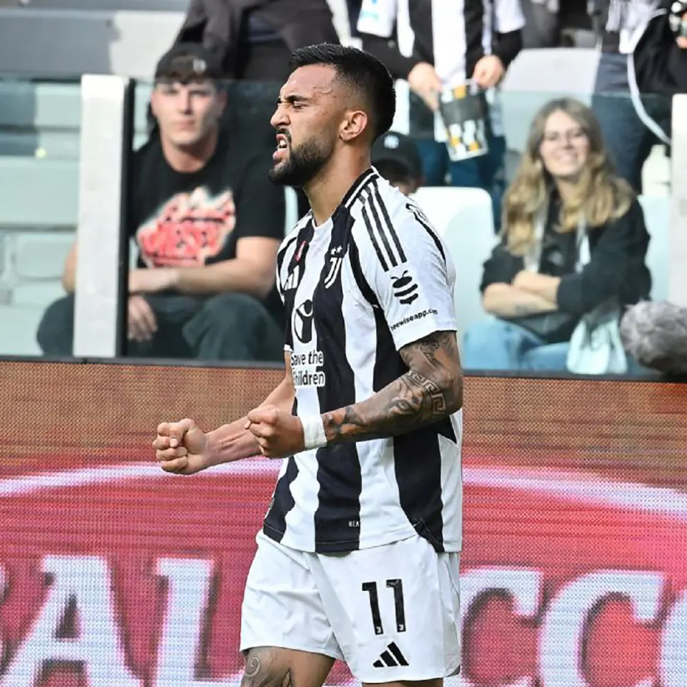 Festejo de Nico González luego de marcar un golazo