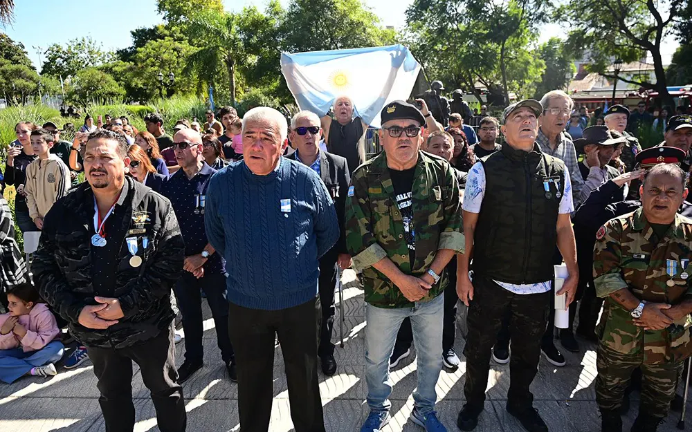 malvinas acto escobar Veteranos de la guerra de Malvinas