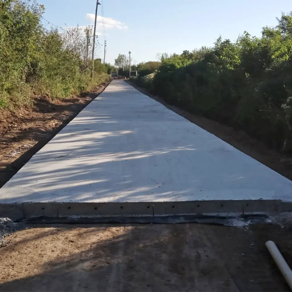 Una de las calles donde se está realizando la obra de pavimentación