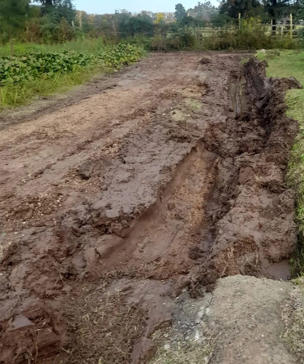 Baches profundos que dificultan la circulación los que generan riesgos