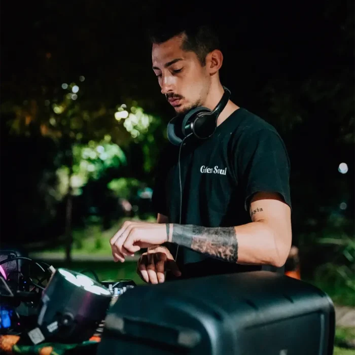 Un DJ durante una edición anterior de feria en Maschwitz