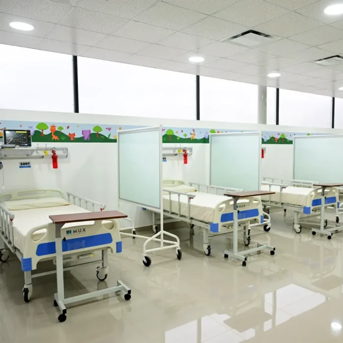 Camas de internación de la nueva UDP