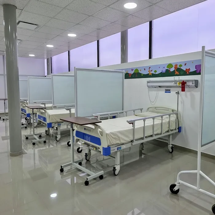 Camas de internación de la nueva UDP