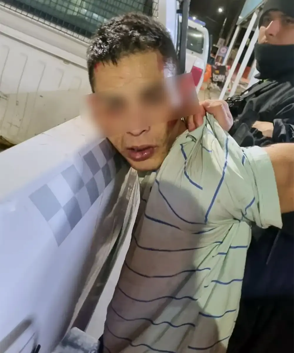 El atacante detenido por la policía