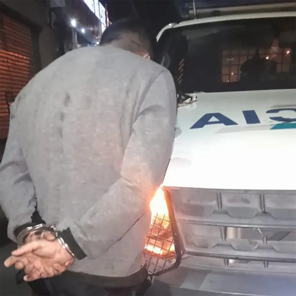 el hombre detenido por intentar asaltar el banco macro