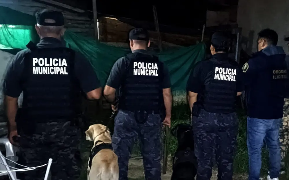 Allanamiento en Matheu: dos detenidos por narcomenudeo y tenencia de arma
