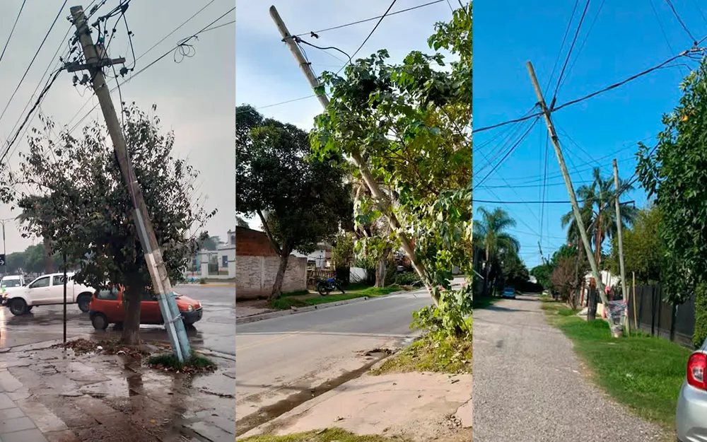 Postes caídos: el Municipio sancionará a empresas de telecomunicaciones