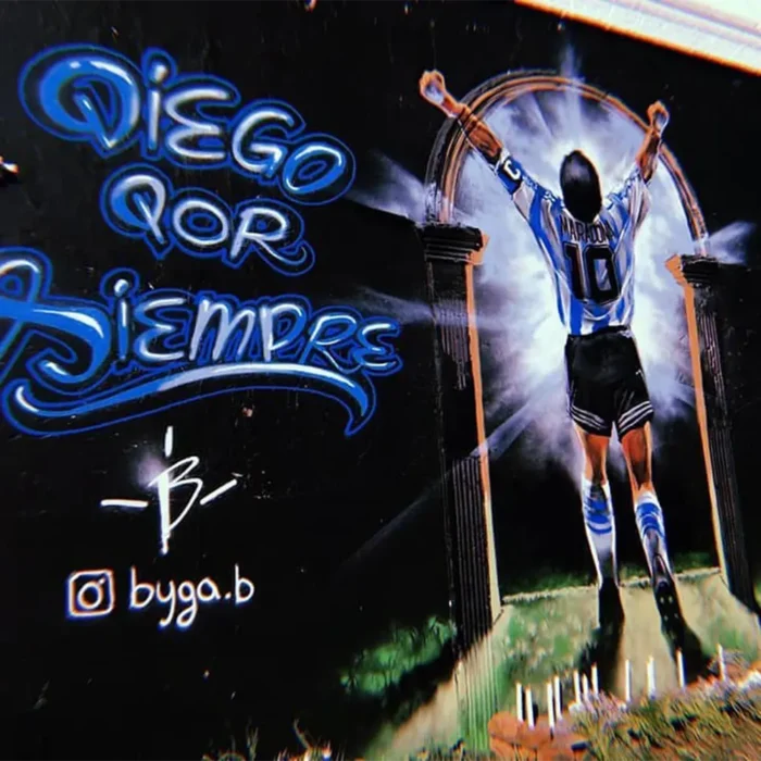Mural emblemático a Maradona