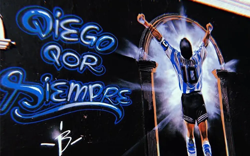 Adiós a un emblemático mural de Maradona en la avenida Tapia de Cruz