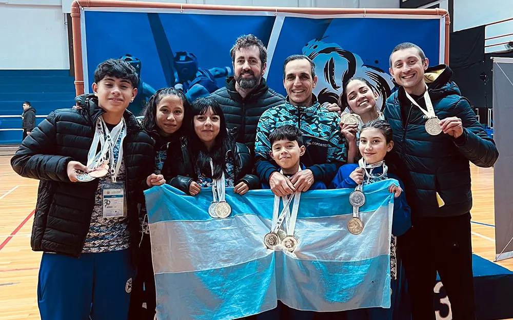 Escobar obtuvo catorce medallas en el torneo sudamericano de wushu