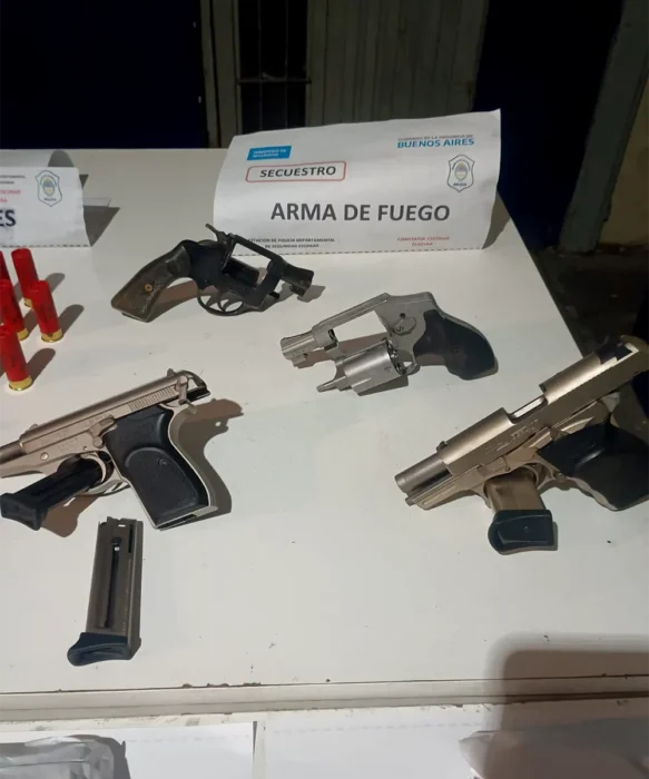 armas secuestradas