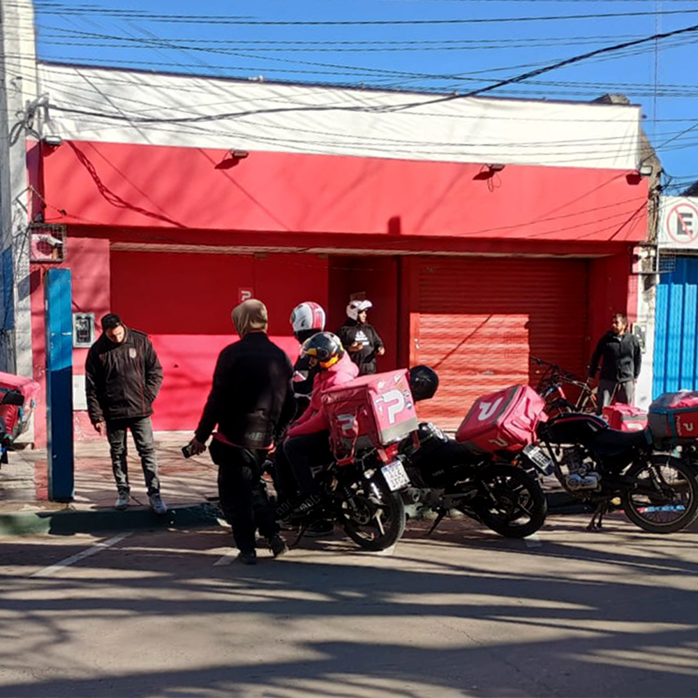 El local de Pedidos Ya en Escobar, la principal empresa de delivery en la ciudad