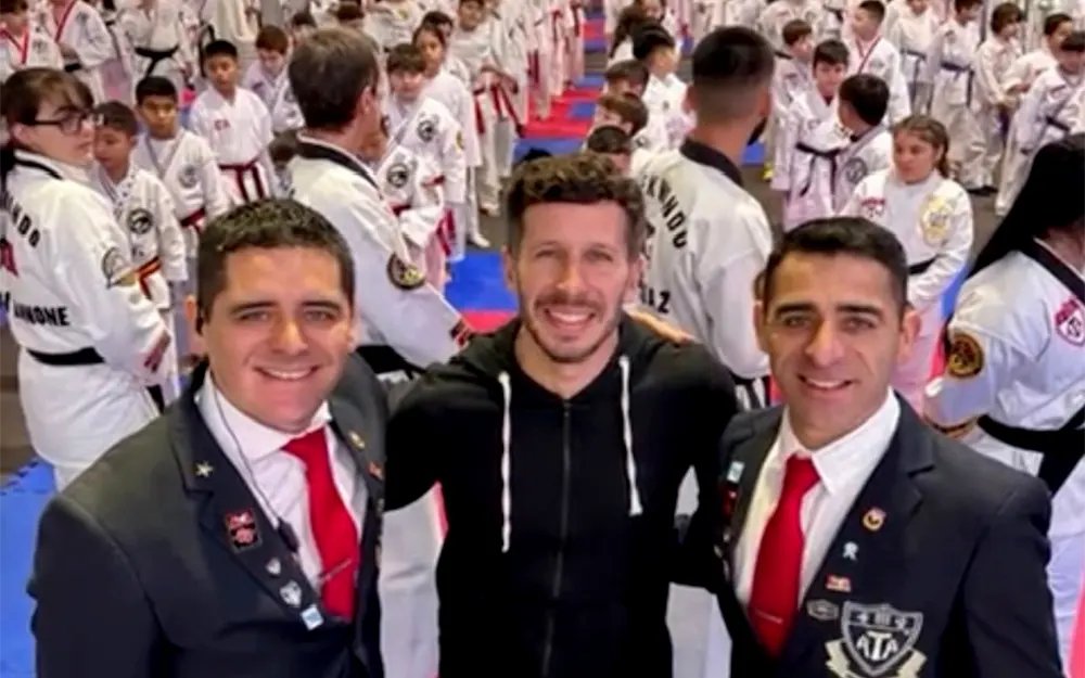 Organizadores del torneo de taekwondo