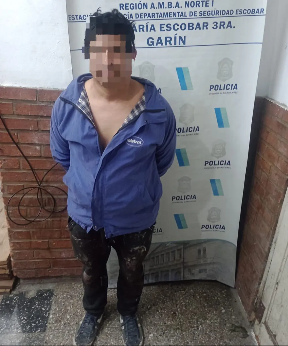 Hombre detenido por intento de femicidio en Garín.