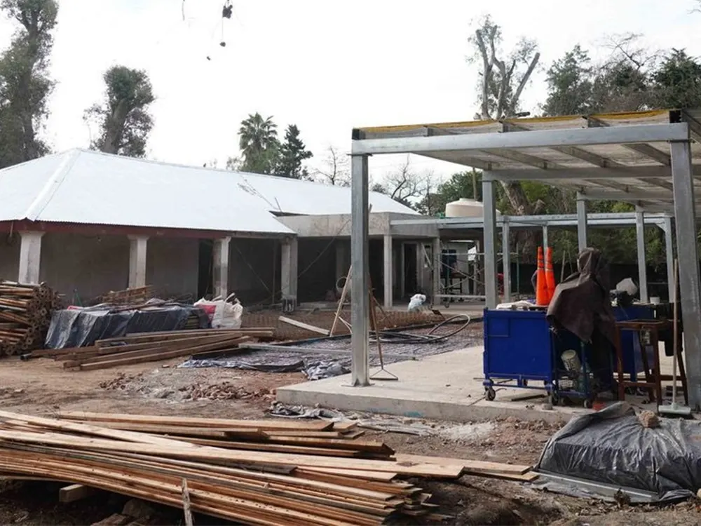 Obra en ejecución del comedor universitario de Escobar