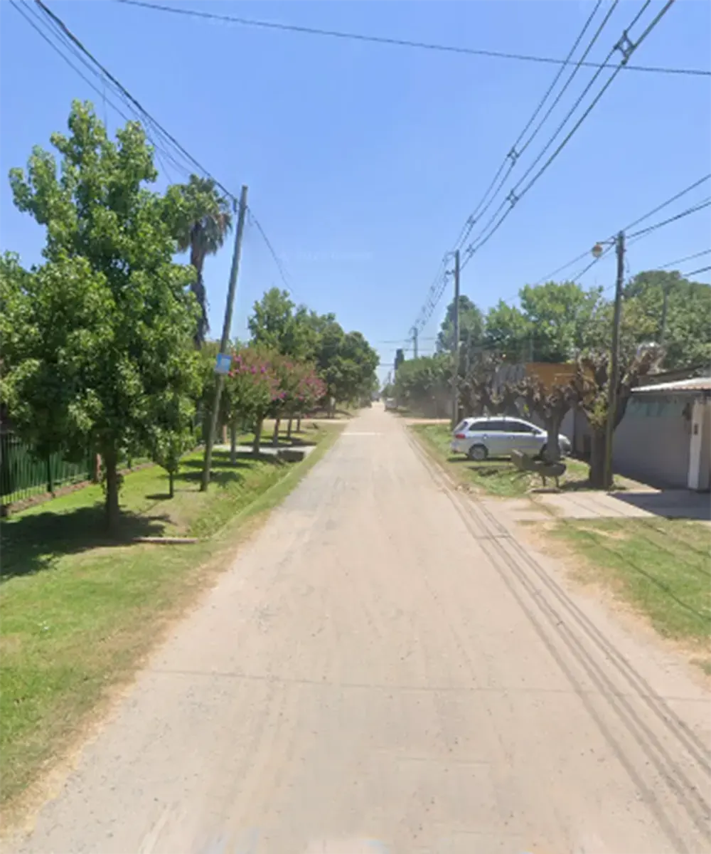 Calle de la vivienda donde ocurrió el robo a mano armada