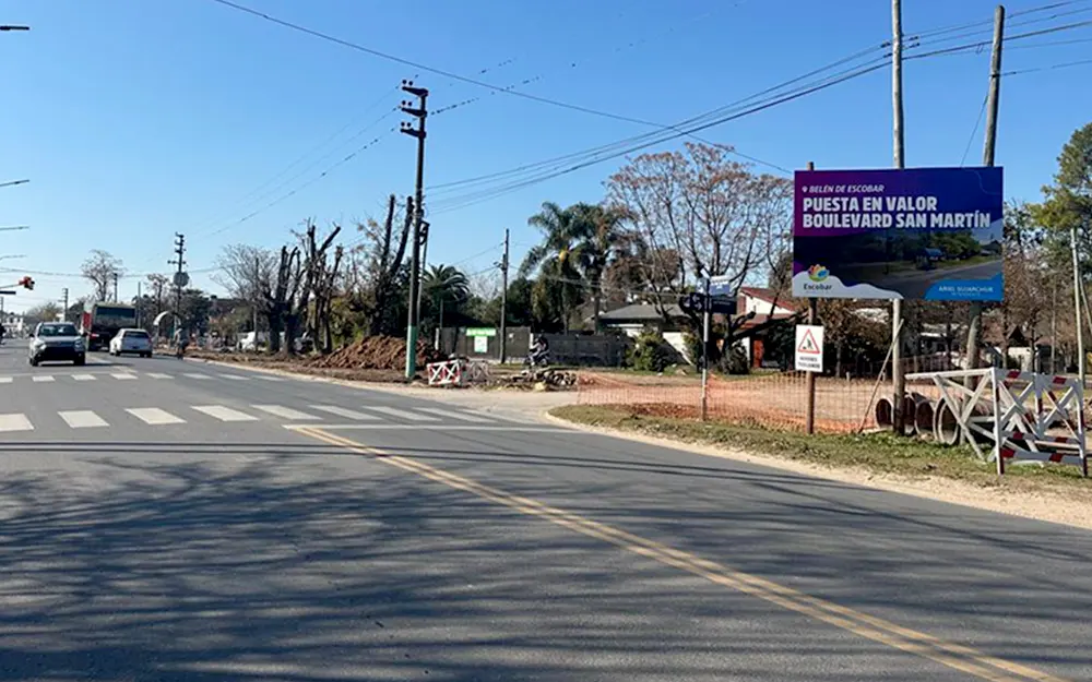 Remodelan un tramo de la avenida San Martín: tendrá un boulevard