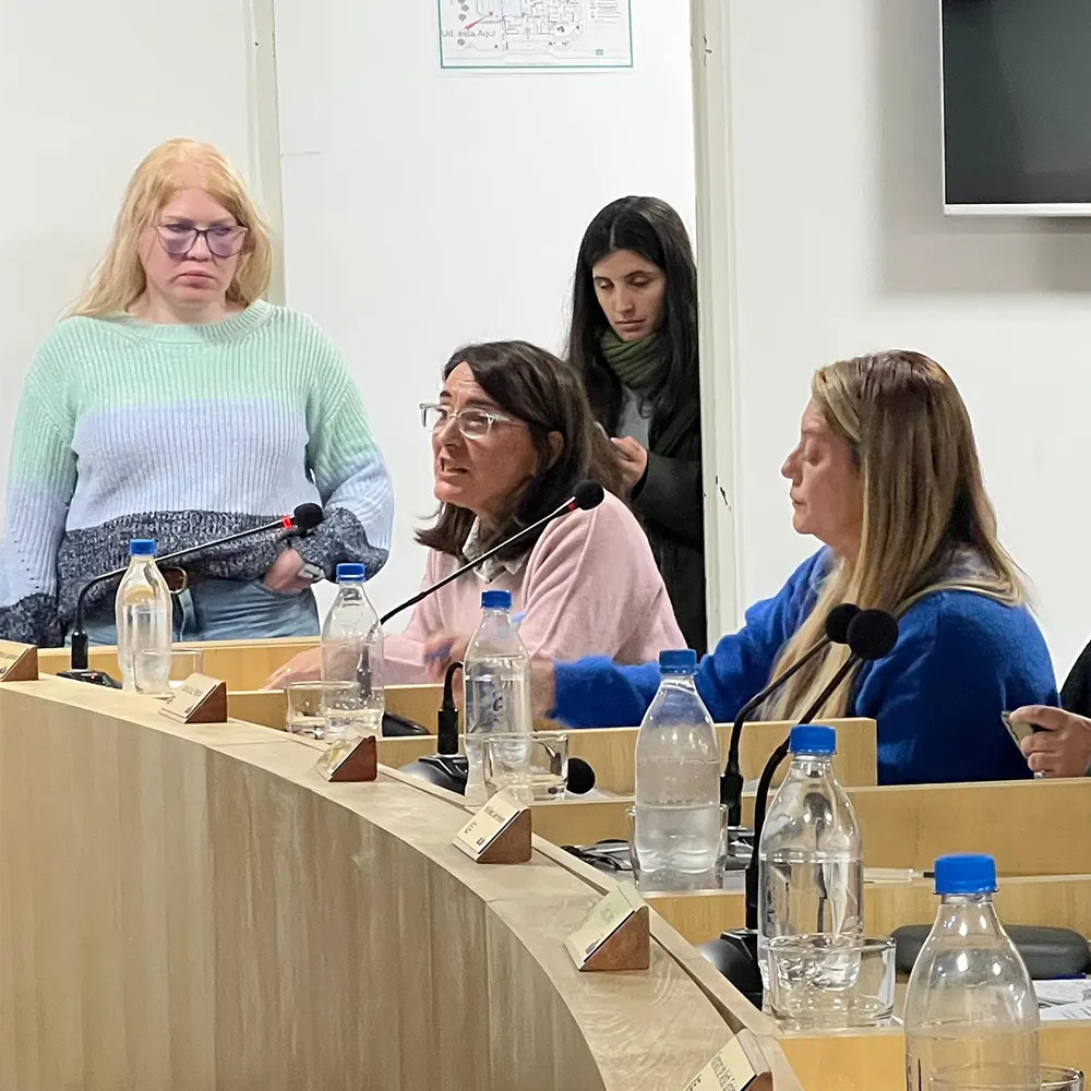 Concejal Gabriela Hernández, quien se abstuvo en tres proyectos y votó a favor en uno