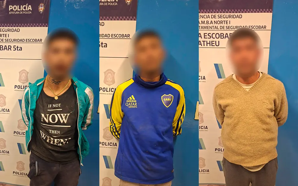Tres detenidos por el robo a mano armada de una vivienda en Matheu