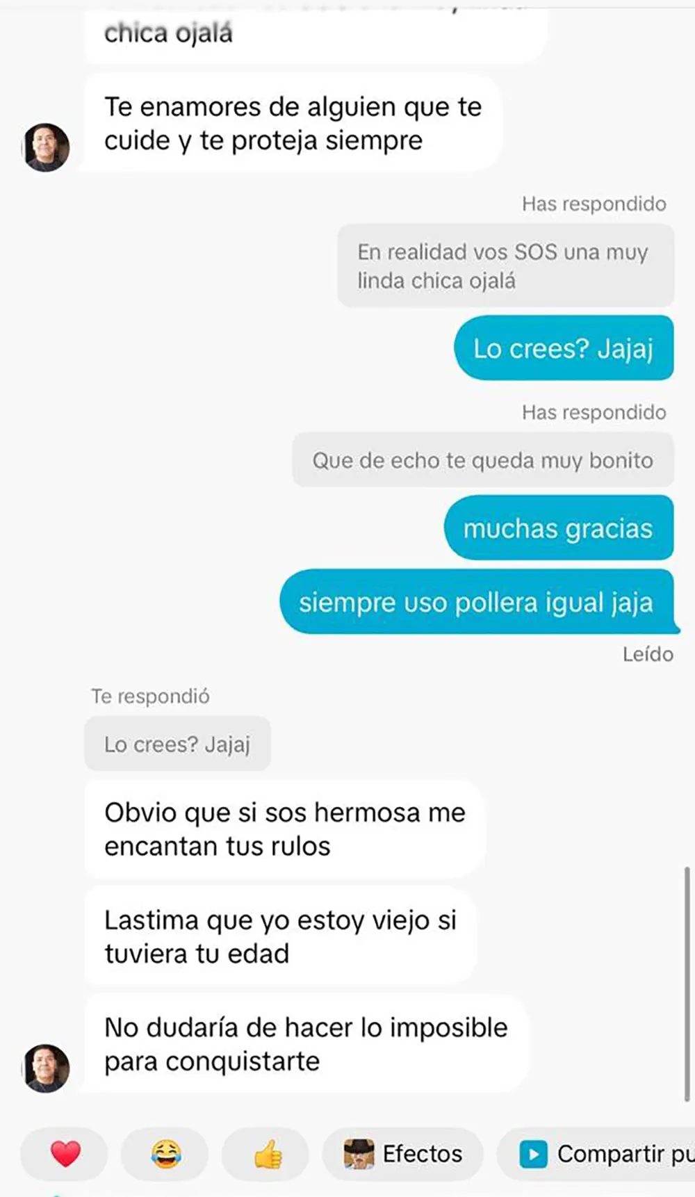 Chat del acoso sexual de Sergio Álvarez con una menor de 14 años