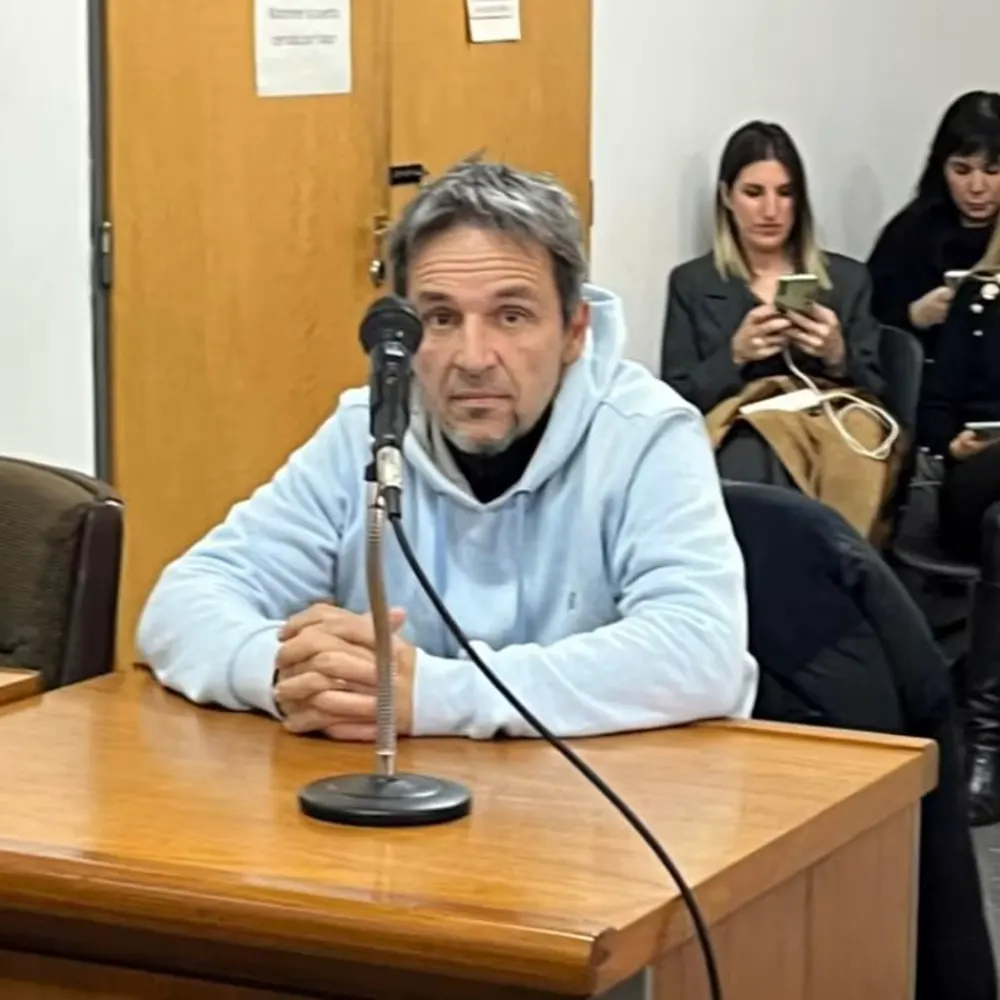 Claudio Contardi en el juicio por abuso sexual y agreciones a Julieta Prandi desde 2015.