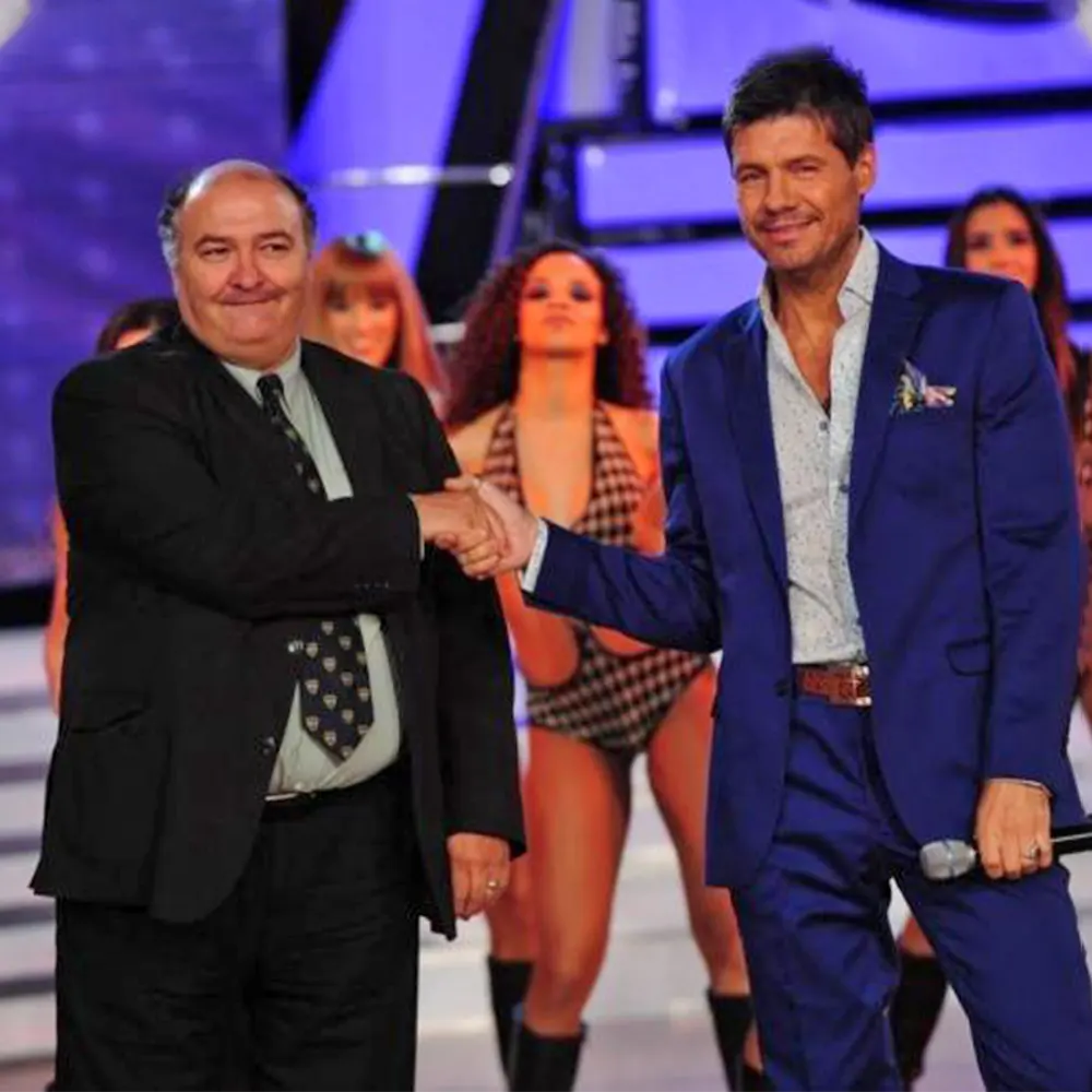 Raúl Biaggioni con Marcelo Tinelli