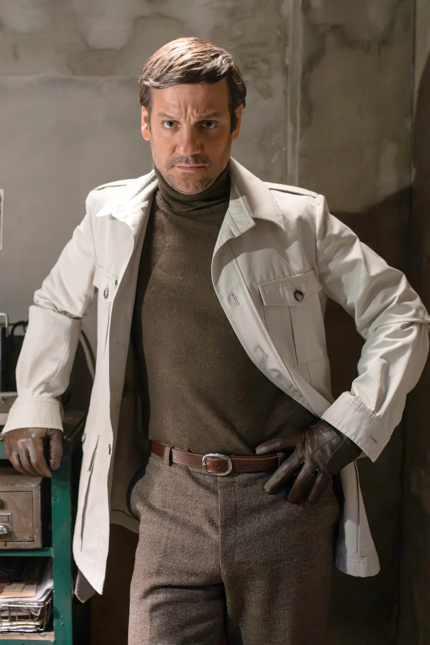 Rodrigo de la Serna en su nuevo personaje para la serie sobre Aníbal Gordon.