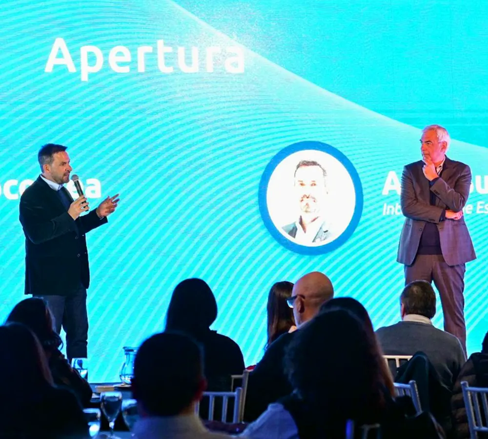 Sujarchuk en la apertura del evento organizada por Argencon en Maschwitz.