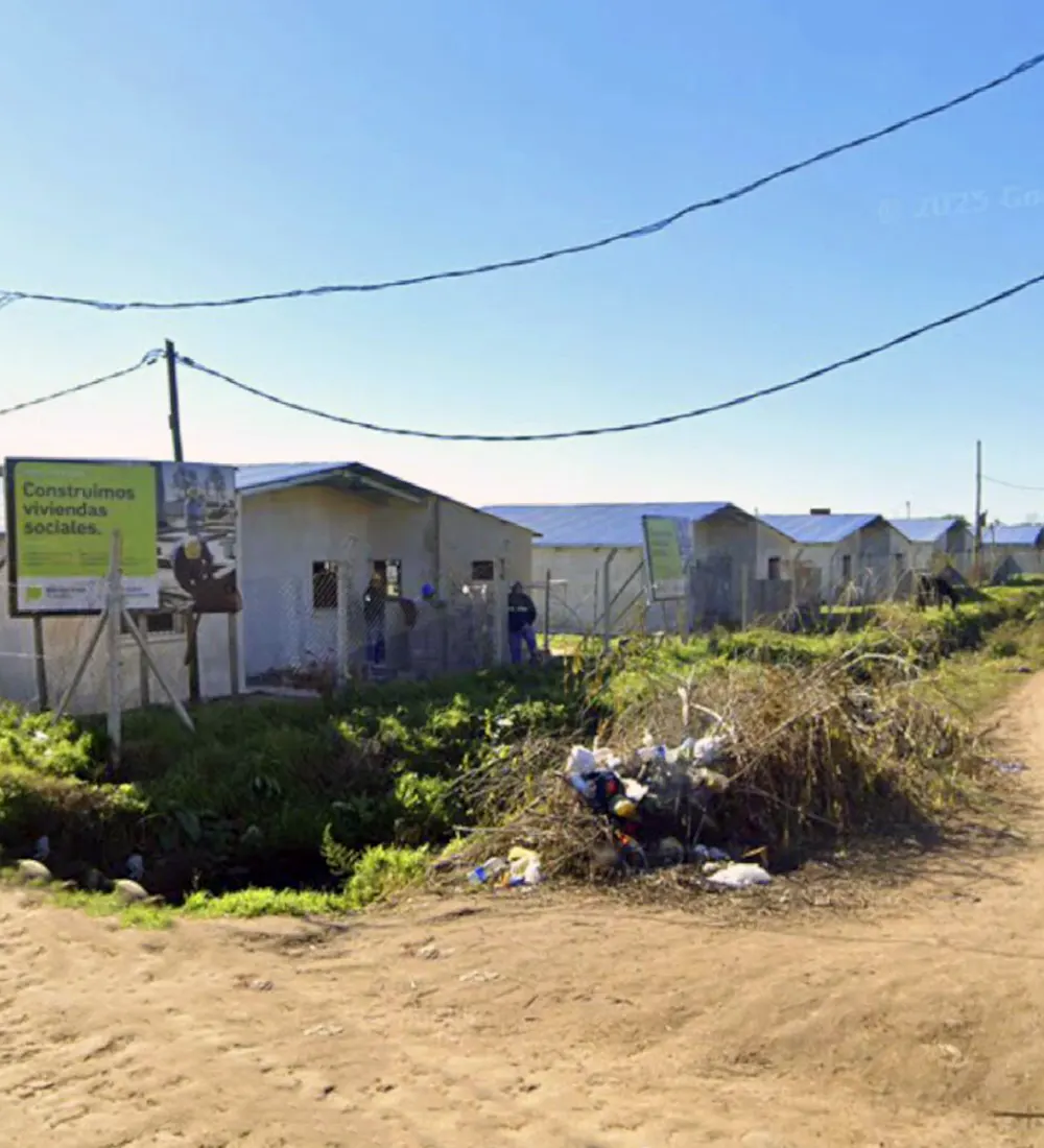 La vivienda en obra donde el joven se quitó la vida