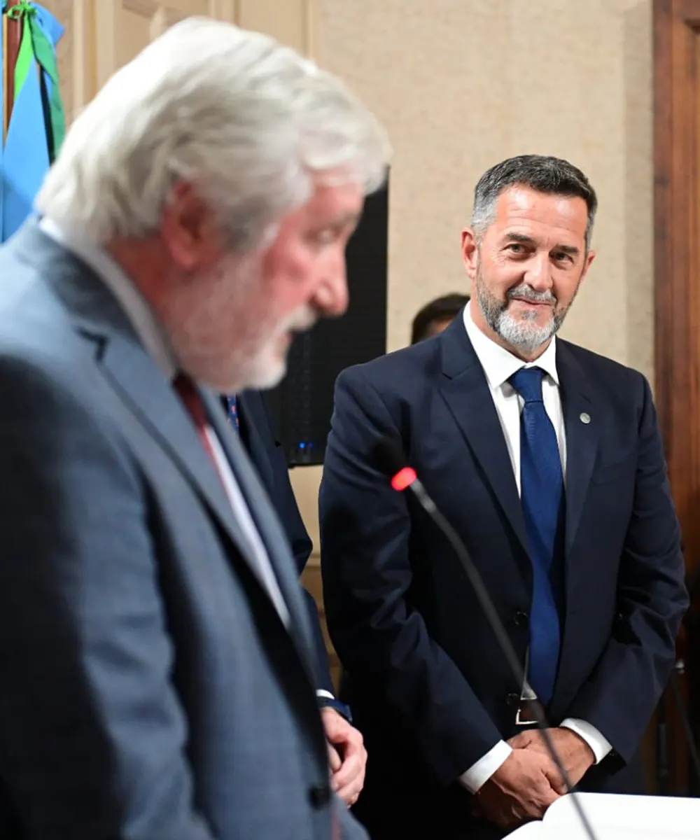 Christian Fabio en la ceremonia de asunción como jefe del Ministerio Público de Zárate-Campana