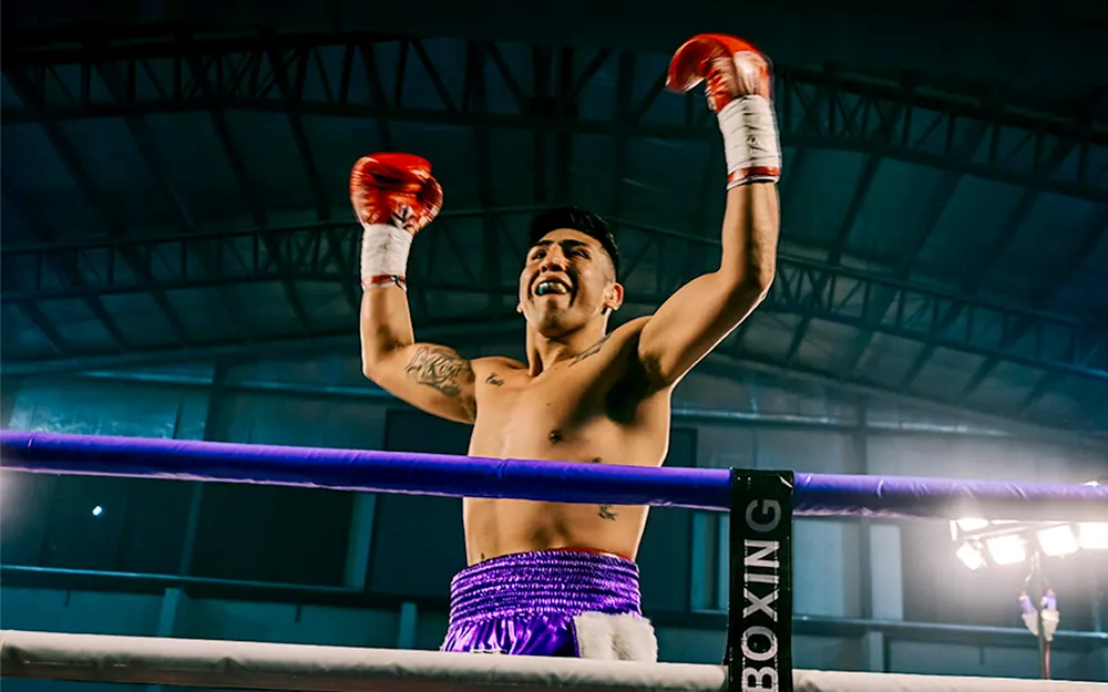 Campeón en casa: David Benítez ganó el título supermediano en Garín