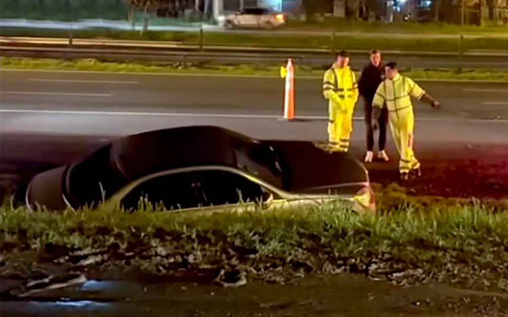 Automovilista cayó a una zanja de la Panamericana en Loma Verde
