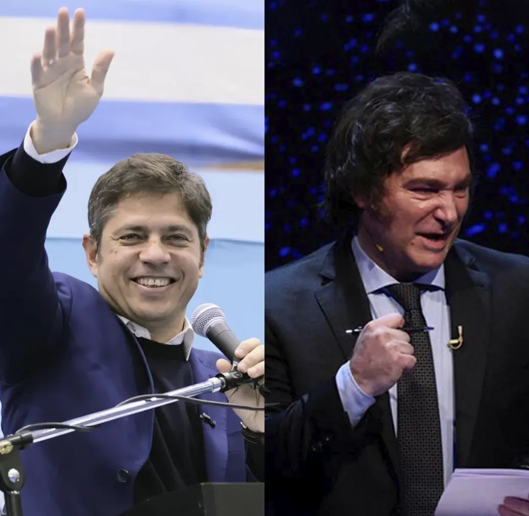 Axel Kicillof y Javier Milei