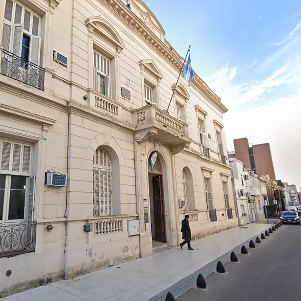 Fachada de la Cámara de Apelaciones, ubicada en San Nicolás de los Arroyos.