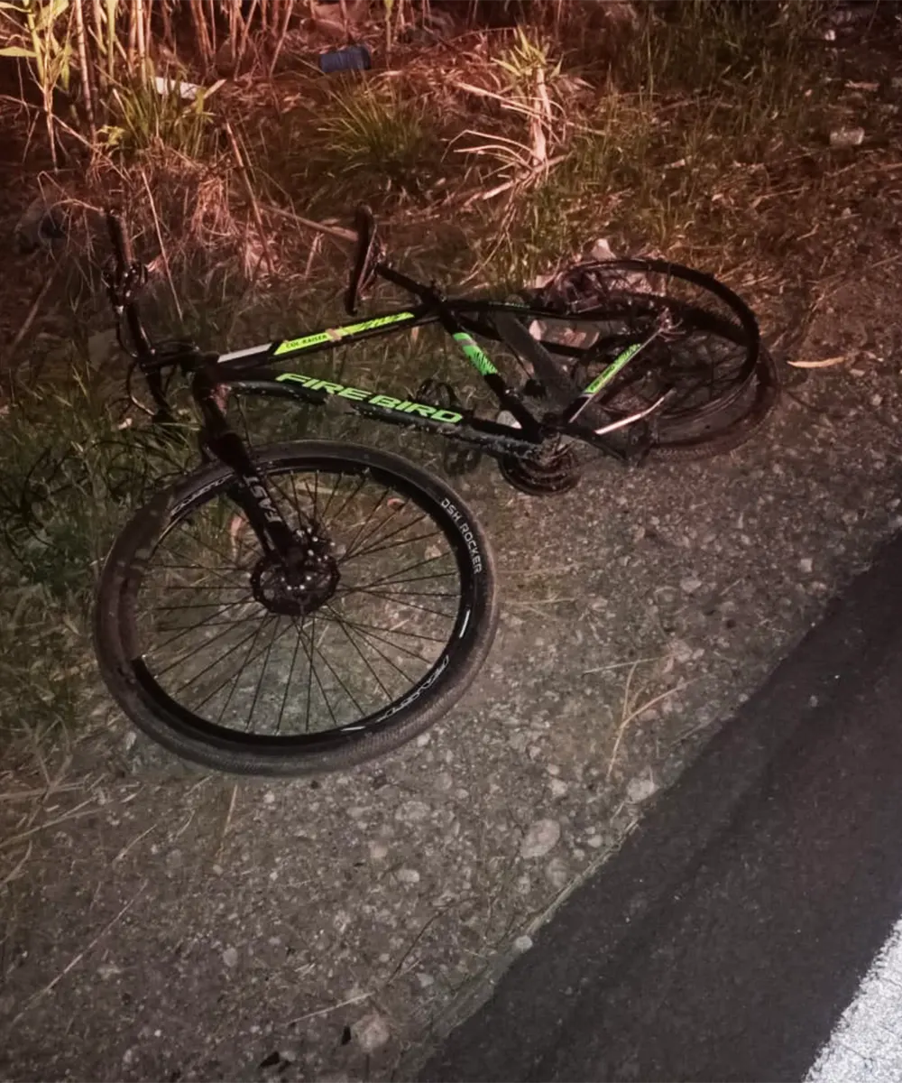 Bicicleta mountain bike marca FireBird del atropellado.