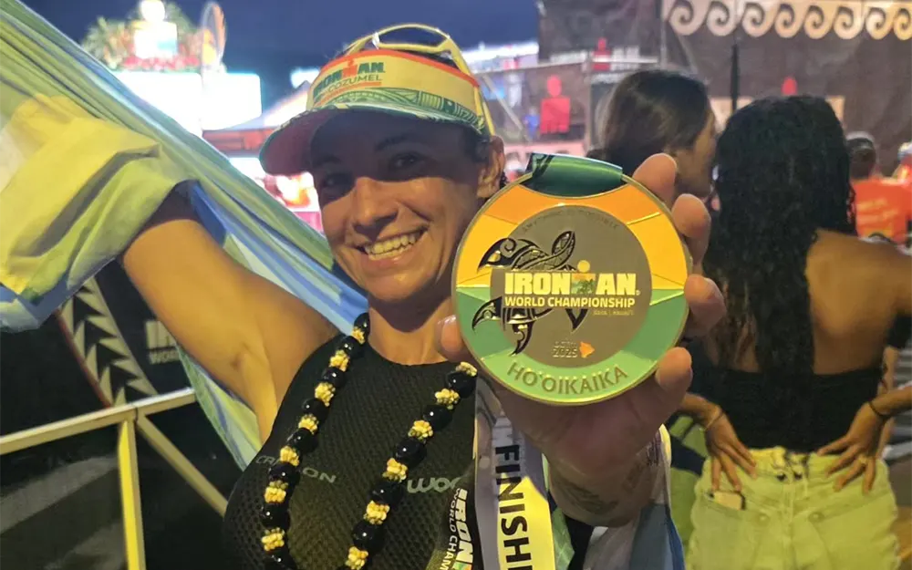 La escobarense Yanina Minaglia compitió en el Ironman de Hawaii