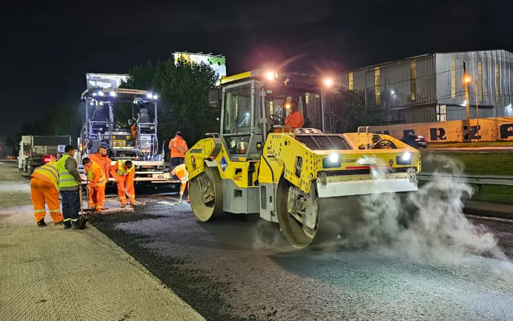 Acceso Norte: Autopistas del Sol inició una nueva etapa de repavimentación