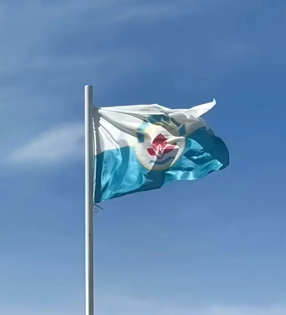 La bandera de Escobar, donde se celebrará 66º años de la creación del partido. 