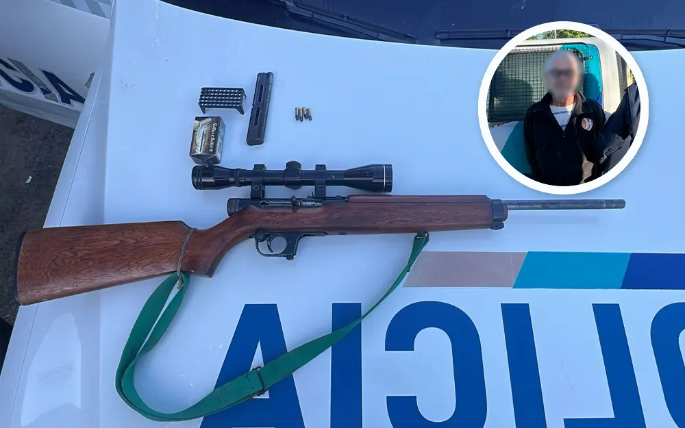 Detienen a un hombre que golpeó y amenazó con un arma a su pareja