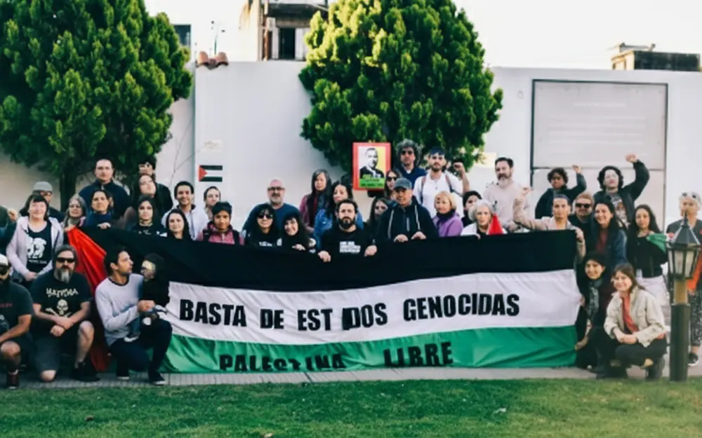 Solidaridad con Palestina en Escobar: homenaje en la Plaza de la Memoria