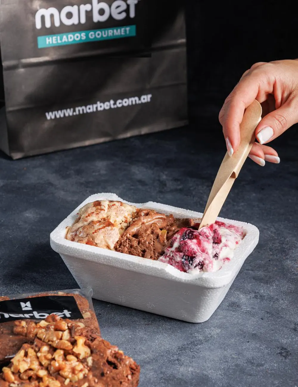 Bandeja de helados Marbet