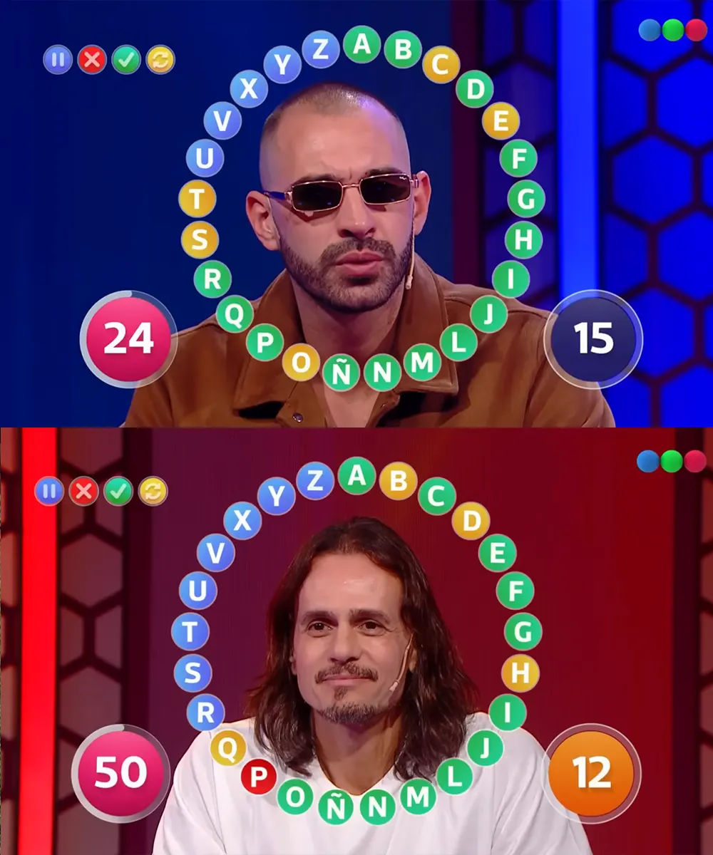 Los escobarenses durante el rosco de Pasapalabra.