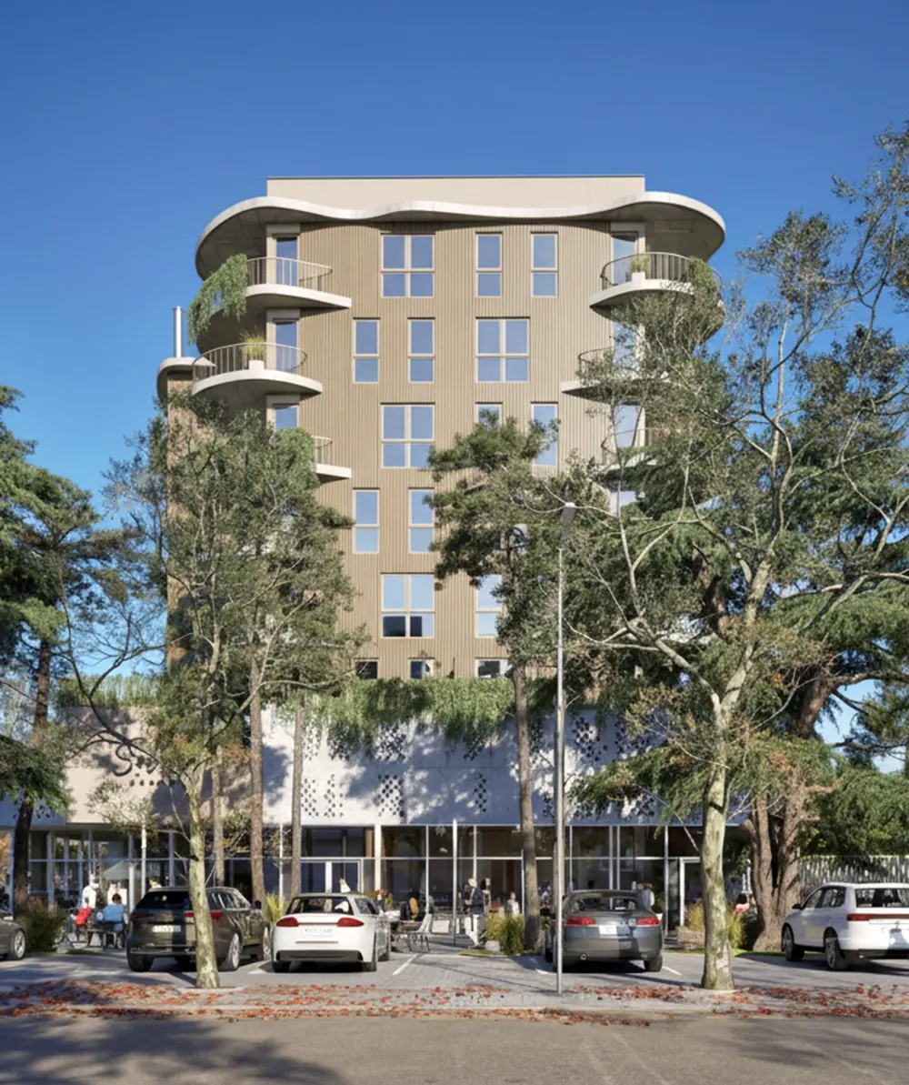 Solanas tendrá locales comerciales en planta baja. 