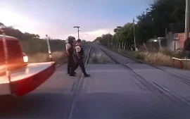 Accidente en vias del tren a la altur del barrio Philiphs