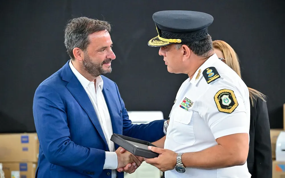 Sujarchuk encabezó el acto por el aniversario de la Policía Bonaerense
