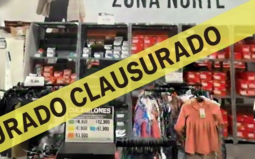 Clausuraron el outlet de ropa importada de Yaguar: “No estaba habilitado”